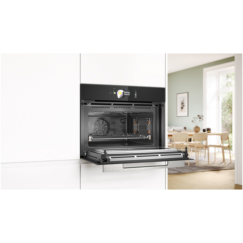 Bosch CMG778NB1 Series 8 45L Built-In Combi Microwave - Black