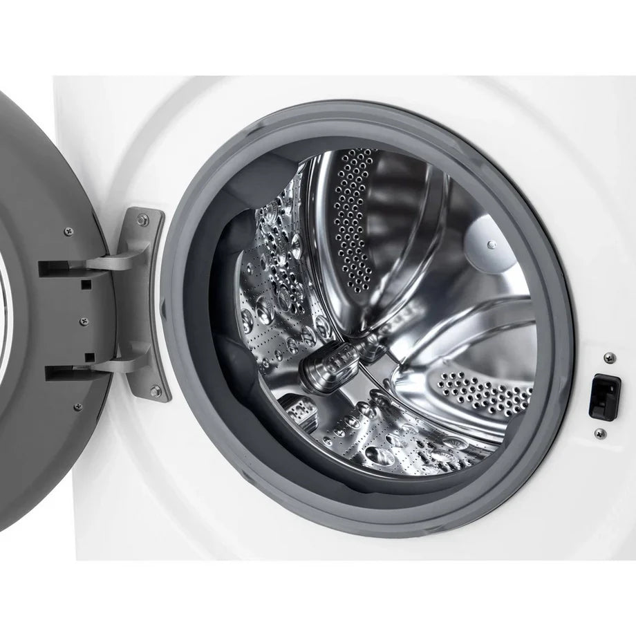 LG F4Y510WBLN1 10kg Steam 1400 Spin Freestanding Front Load Washing Machine White - A Rated
