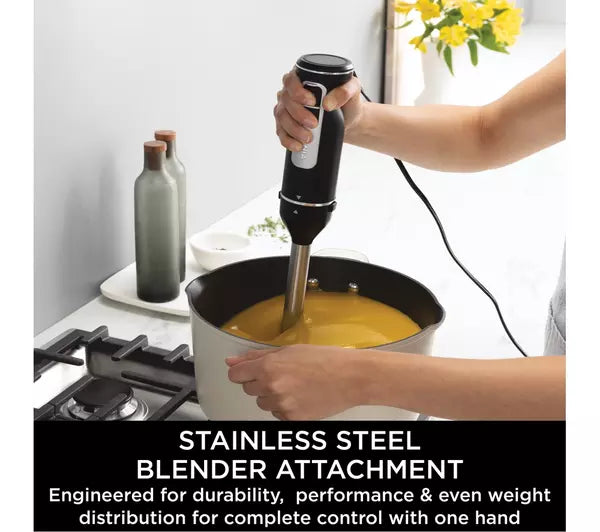 Ninja CI090UK Foodi 2-in-1 Hand Blender & Mixer Black